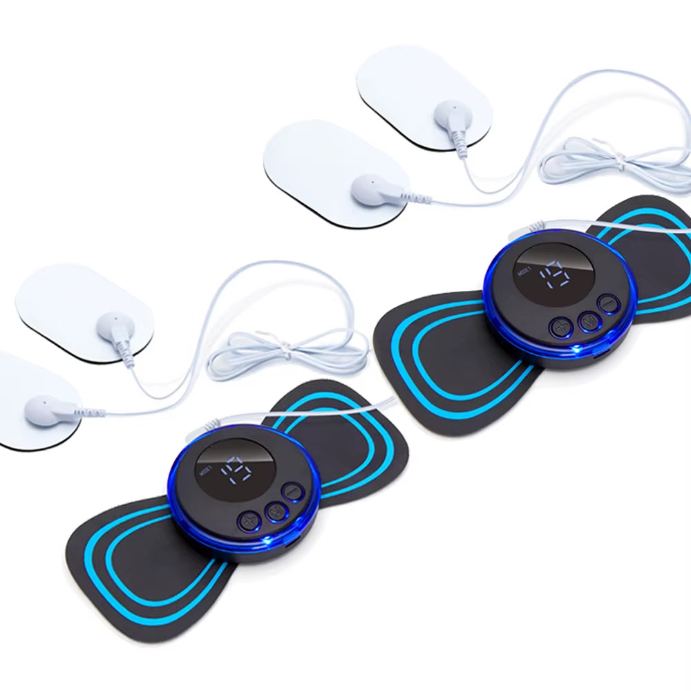 Neck Massager EMS Muscle Stimulator Electric Cervical Massage Patch Low Frequency Pulse Massage Pads Pain Relief Relaxation Tool