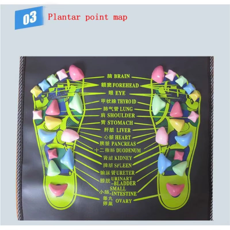 Simulation Cobblestone Foot Massage Mat Home Comfortable Foot Massage Cushion Gravel Road Massage Mat 35/70/120/140/175Cm*35Cm